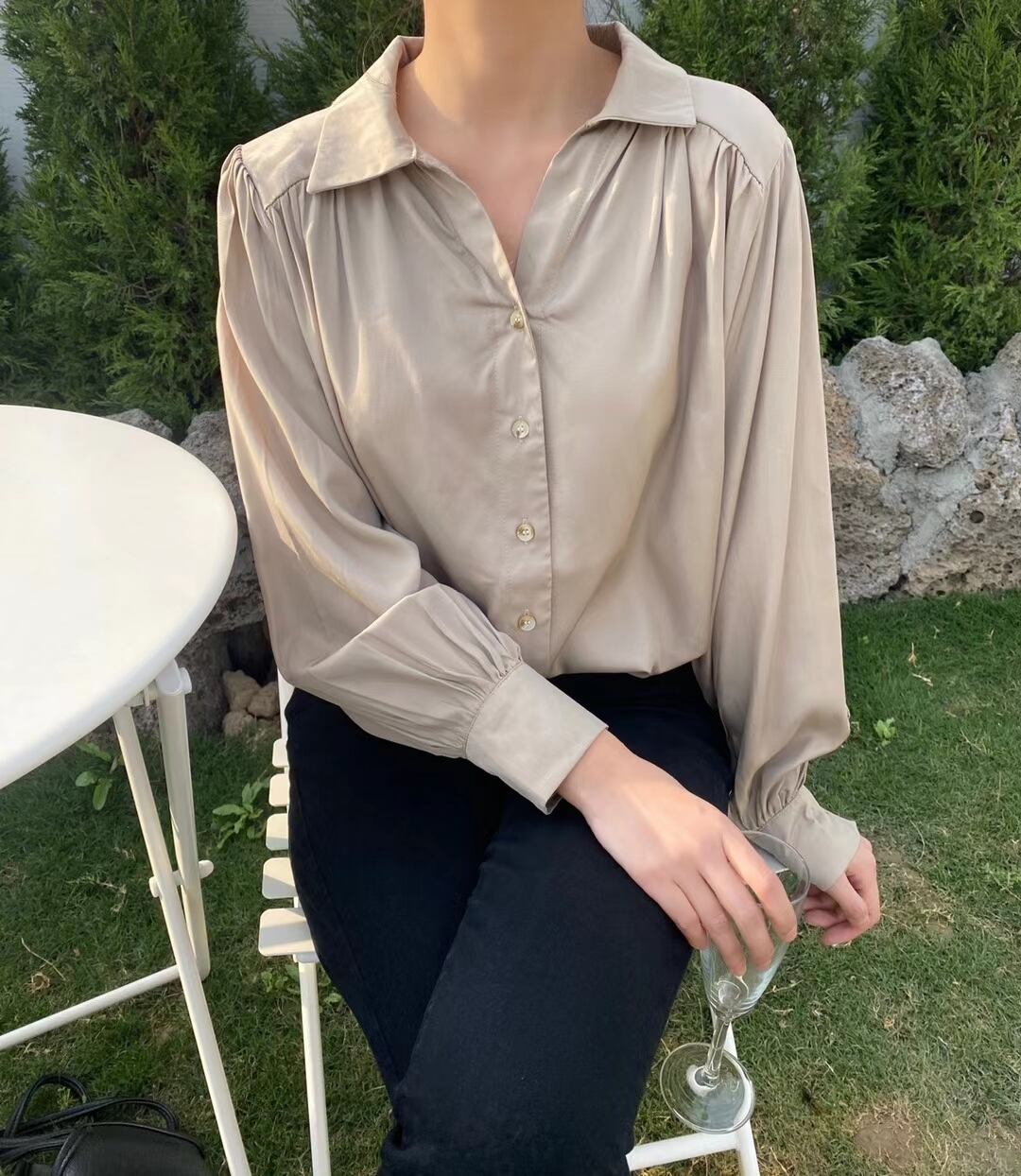 ボリュームスリーブ　ブラウス　AJ2205-601