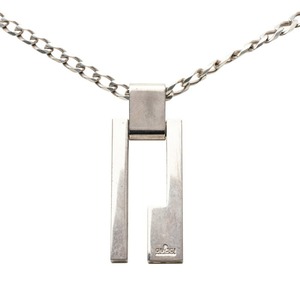 グッチ Gロゴ チェーン ペンダント ネックレス SV925 シルバー レディース GUCCI 【中古】