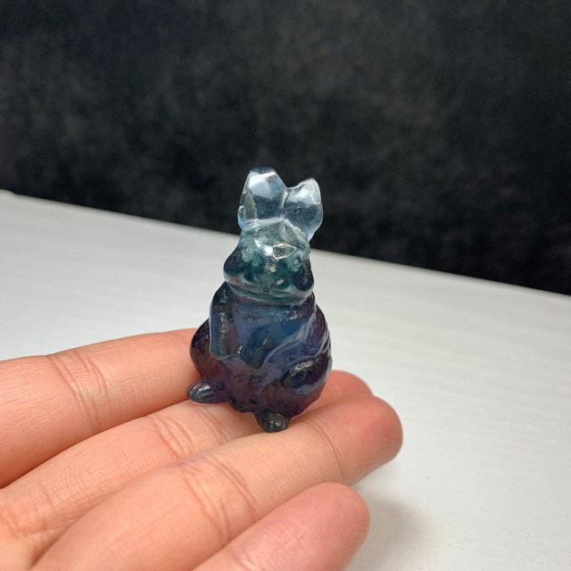 送料込み☆24.フローライトうさぎ・インテリア