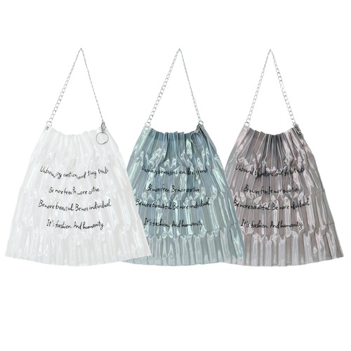 【CHIDORI】Morpho Organ Pleated Bag（CH2603-Z001）