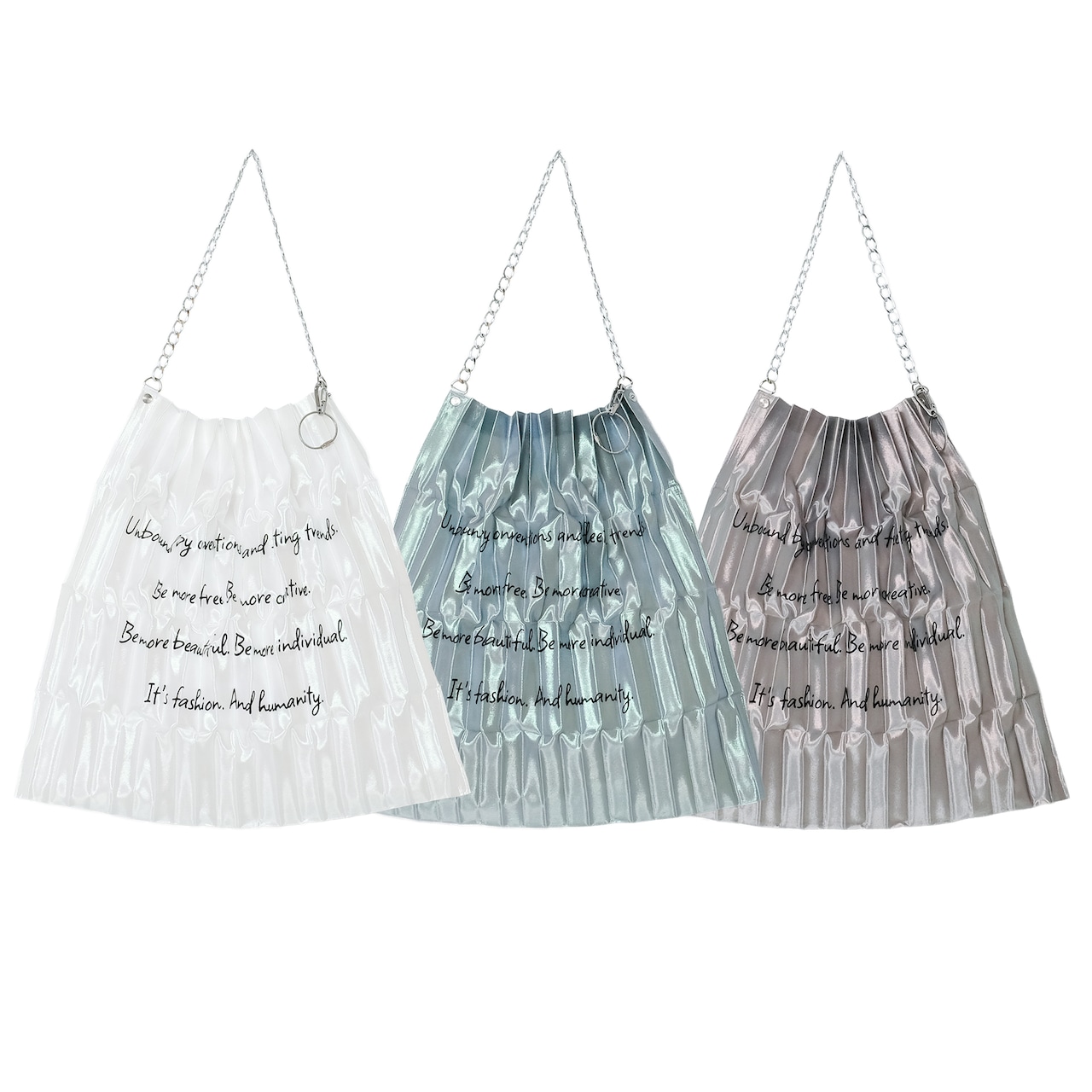 【CHIDORI】Morpho Organ Pleated Bag(CH2603-Z001)