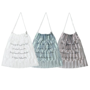 【CHIDORI】Morpho Organ Pleated Bag(CH2603-Z001)