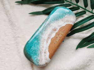 398..オーシャンレジンアート メガネケース、サングラスケース訳有り品