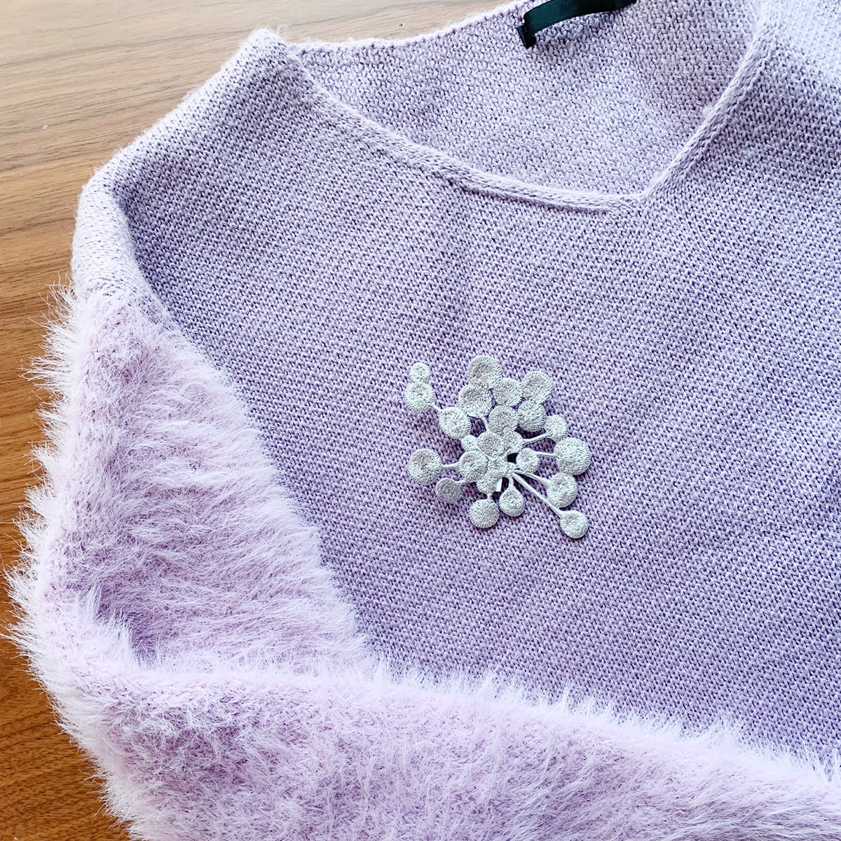 刺繍ブローチga.la (br-048）13色