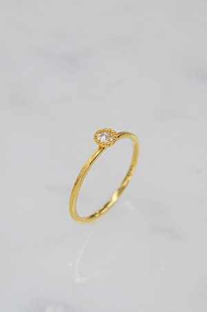 K18YG　 rose-cut diamond　ring　 rose-d-5