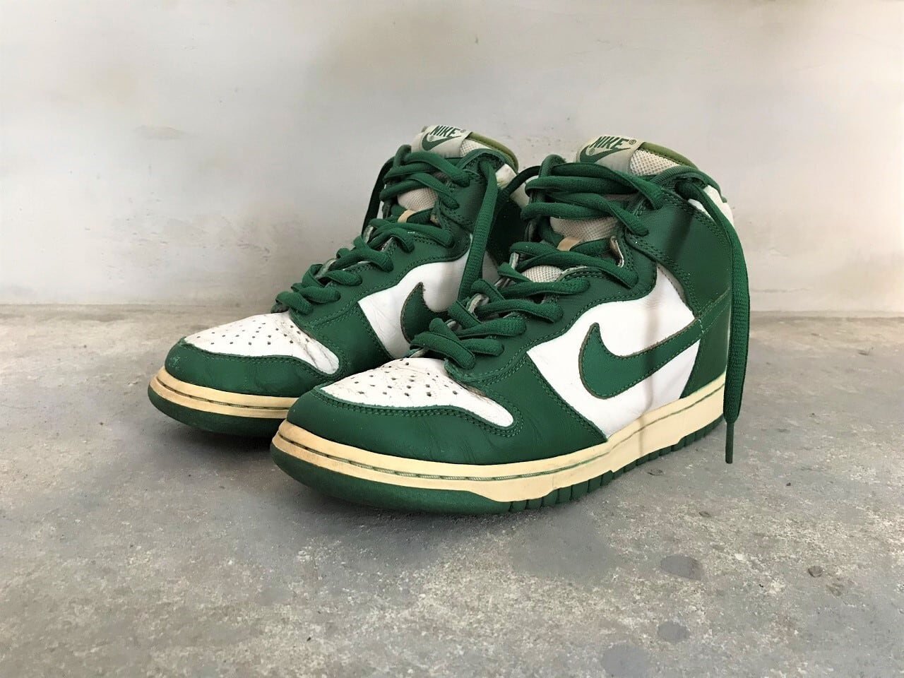 2003 NIKE DUNK HI WHITE/CLOVER "CELTICS"