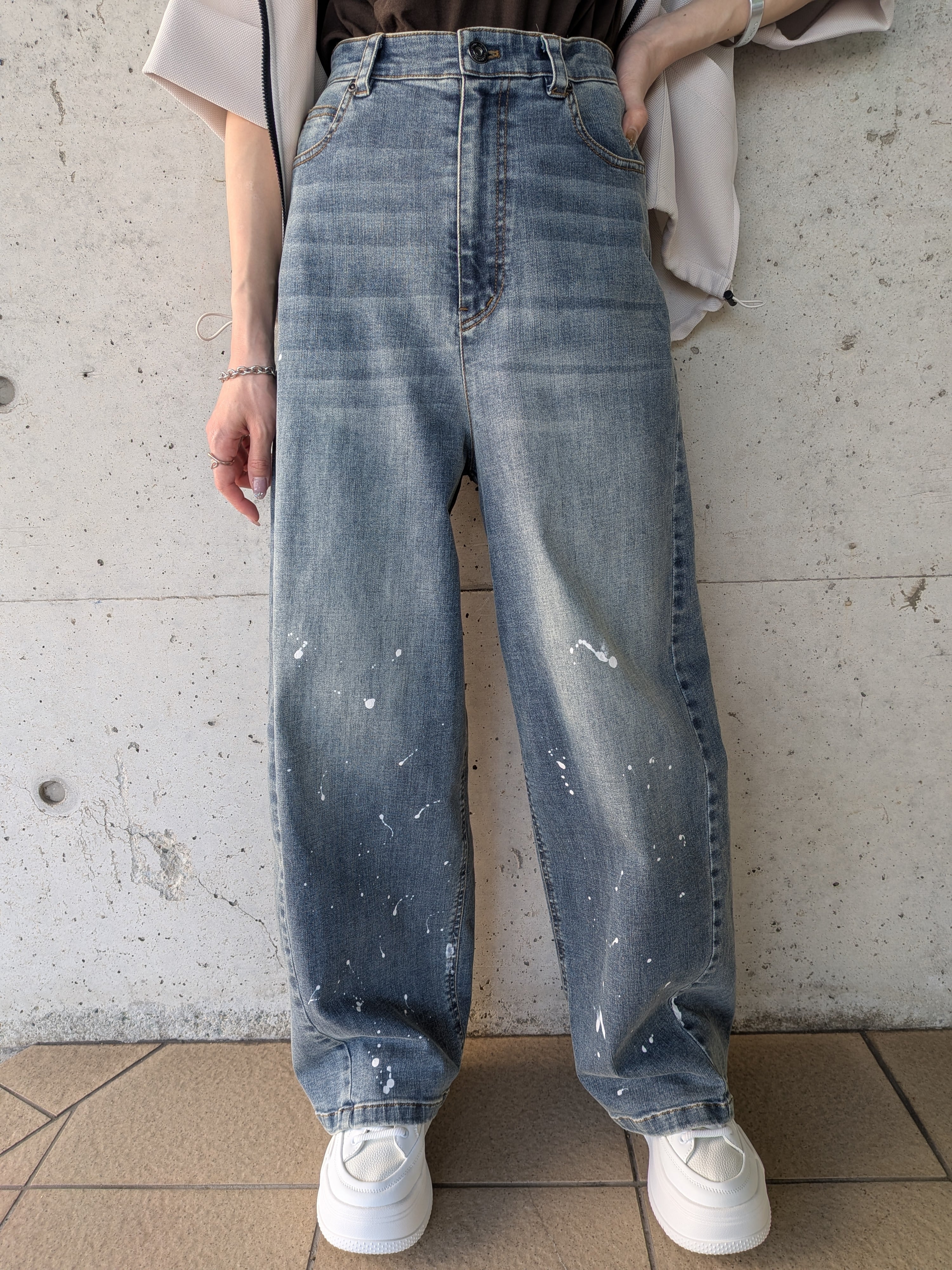 ﾍﾟｲﾝﾄ加工バレルレッグデニム ayane | KURUKURU苦楽園店