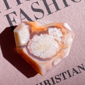 Flower Agate Heart 2
