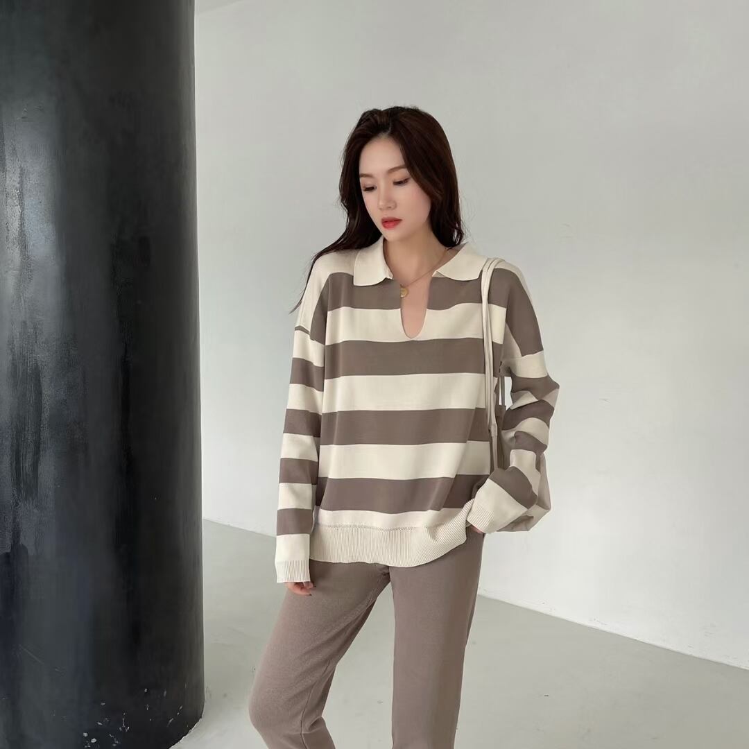 ボーダーニット(パンツset)   AJ1050-8809