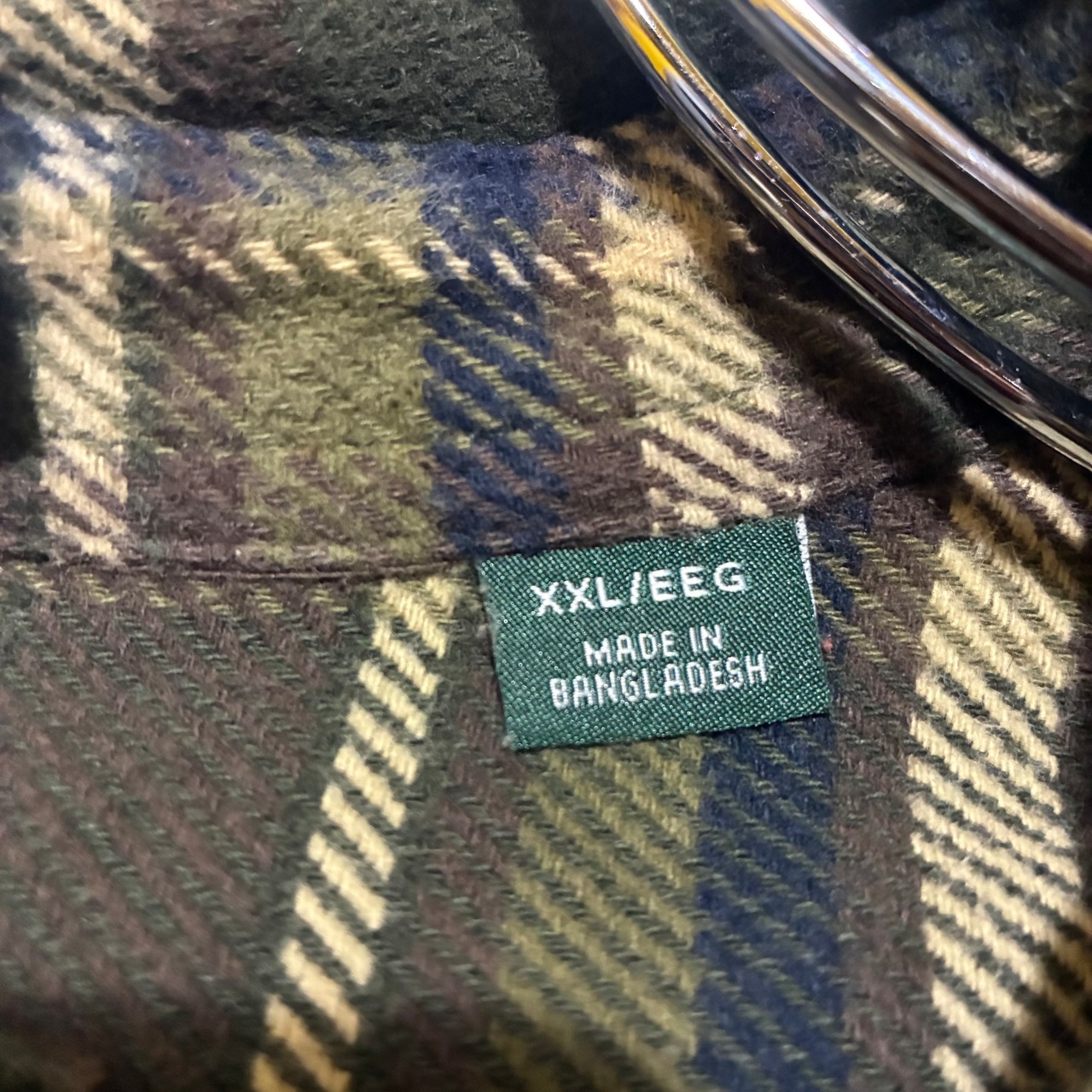 ORVIS ヘビーネルシャツ　チェック　カーキ　XXL オービス