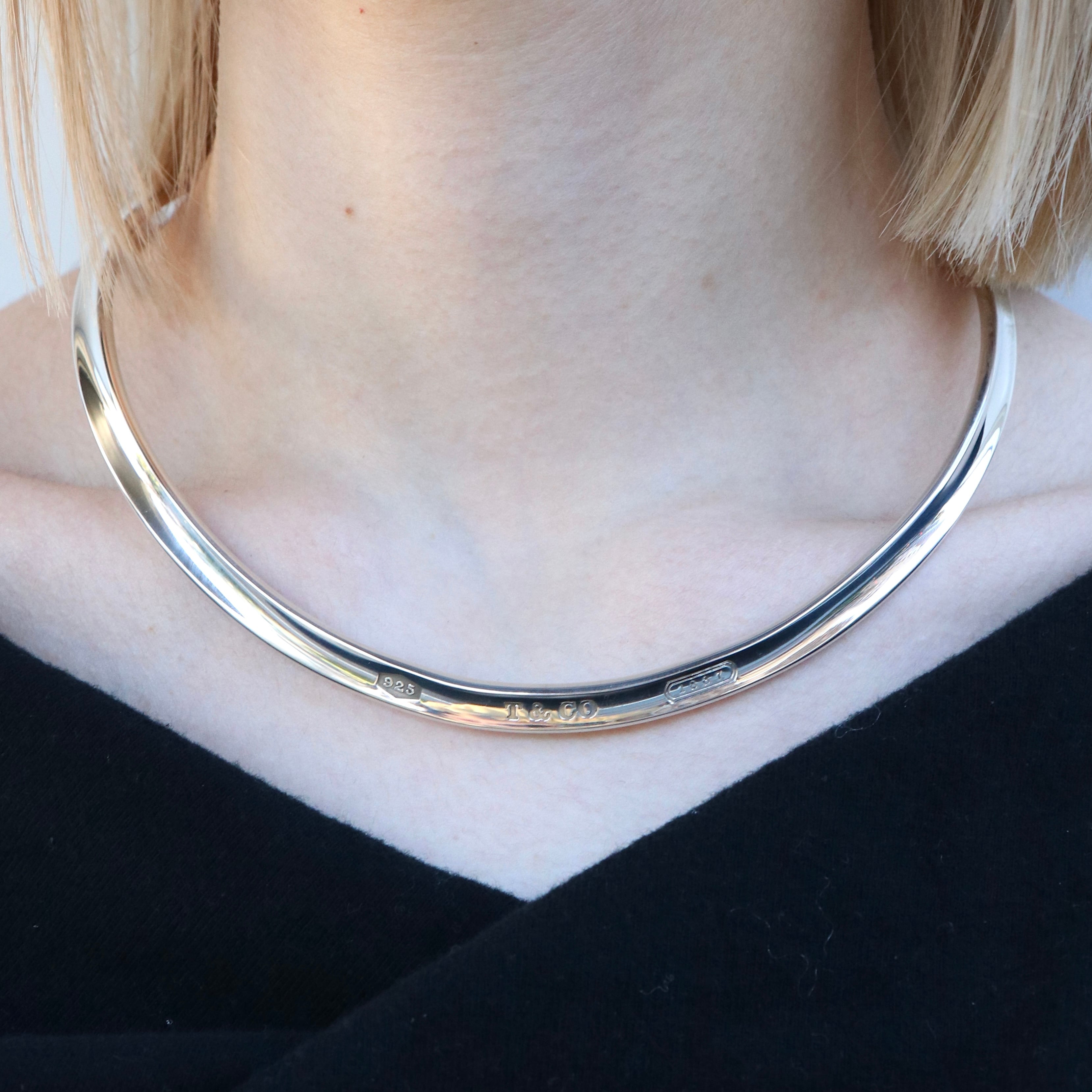 TIFFANY&Co. ティファニー 1837 ロゴプレート チョーカー TIFFANY&Co.（ティファニー） 1837 チョーカー ネックレス シルバー