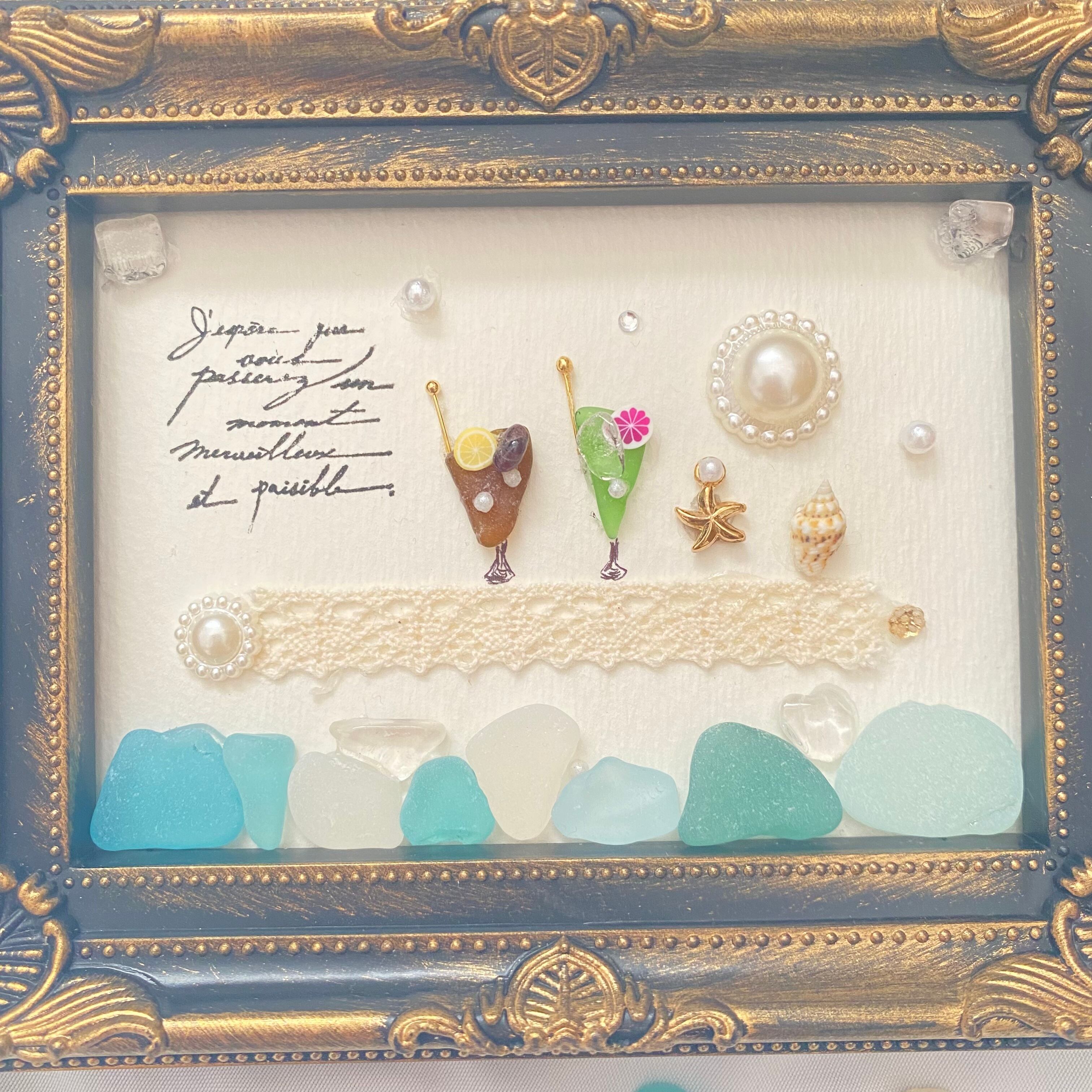 "海のカフェで。"