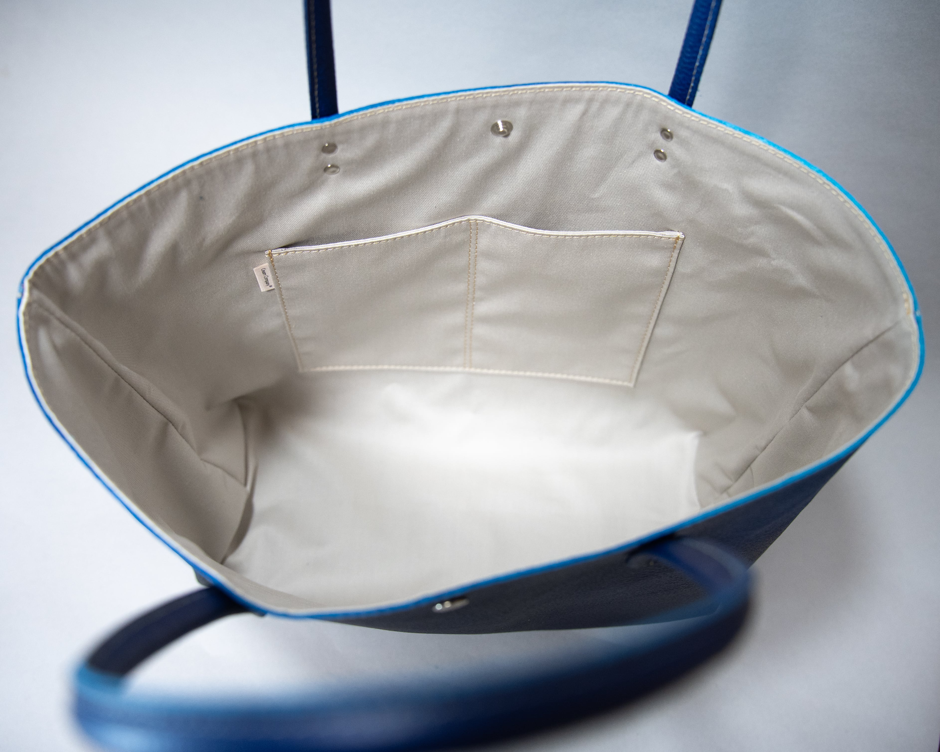 SOMEA brume タンゴブルー レザートートL | 池内友禅