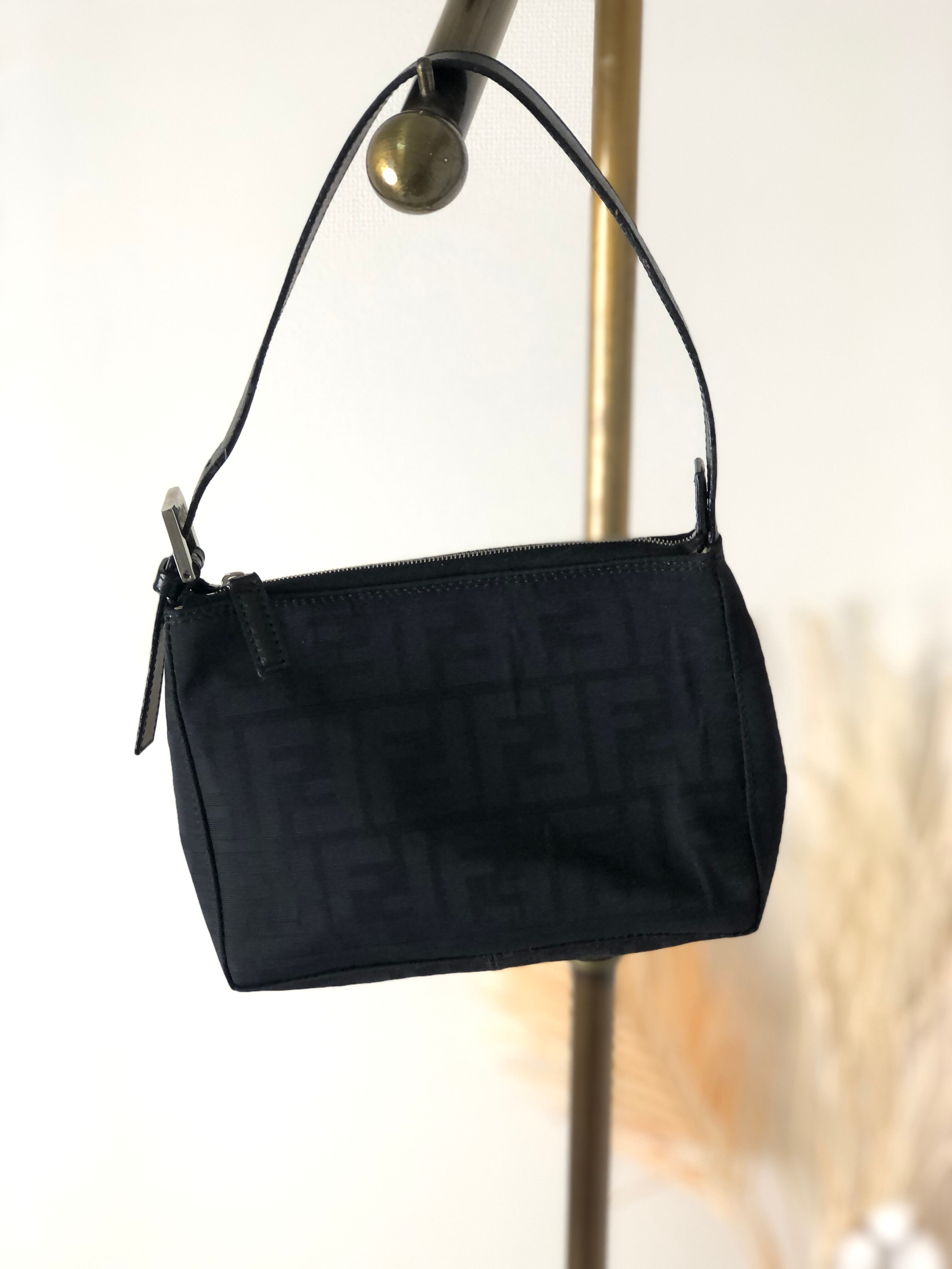 FENDI フェンディ ズッカ ジャガード ホーボーバッグ ミニバッグ  