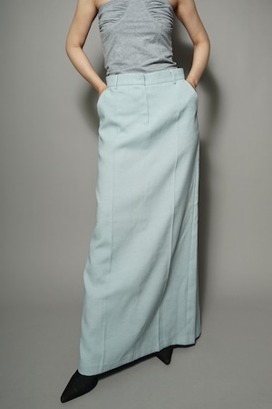 BACK SLIT SKIRT  (MINT) 2402-37-88