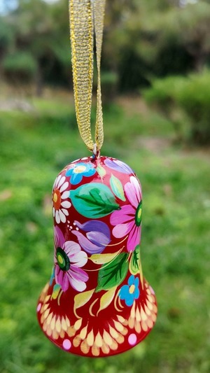 クリスマスデコレーション　ベル3点セット（ティモシェンコ作）