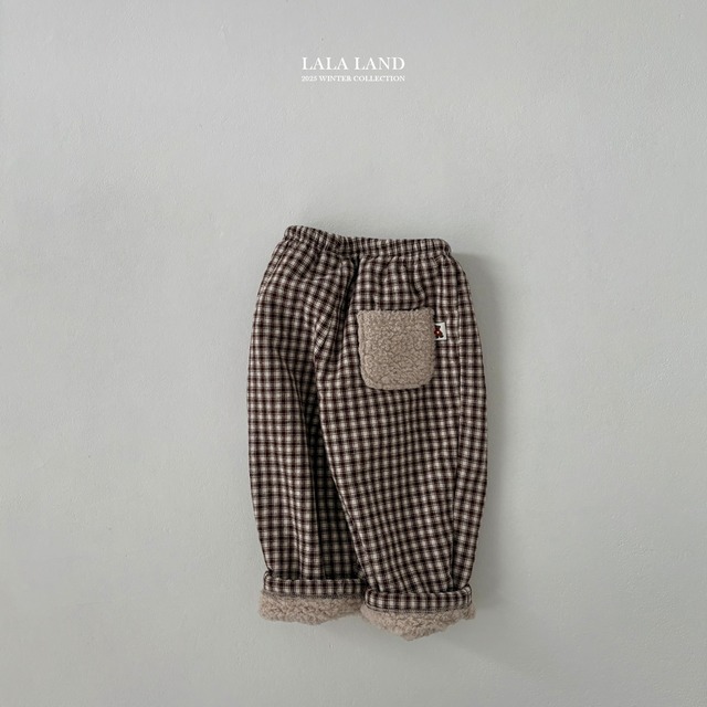 【予約】Check Boa Cotton Pants