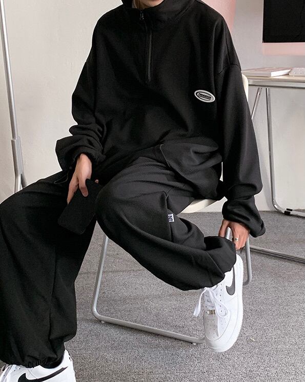 スーパーセール】 sung1975 ハーフジップセットアップ ホワイト i9tmg