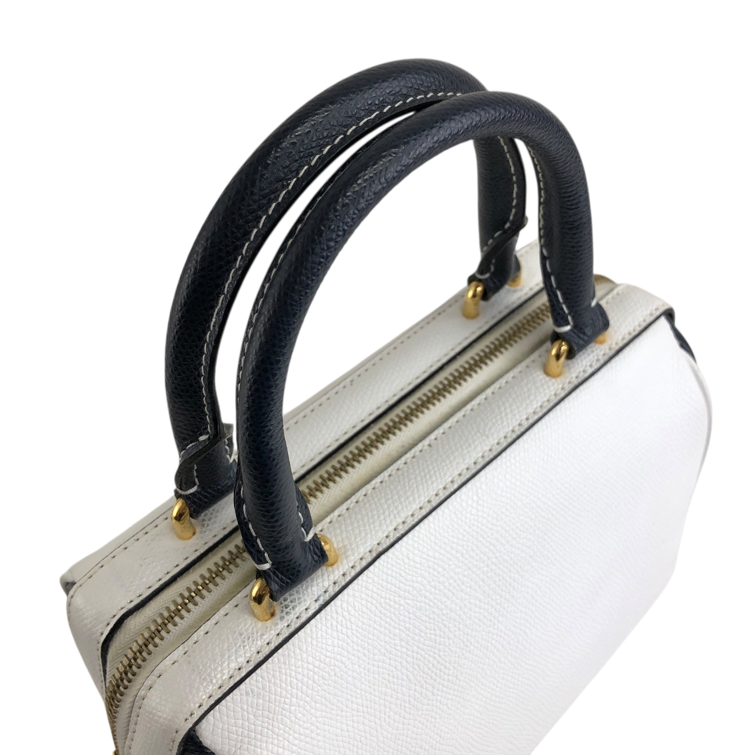 CELINE セリーヌ ショルダーバッグ ホワイト ネイビー バイカラー