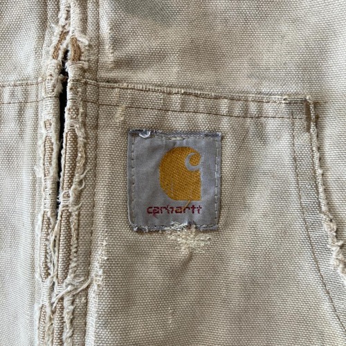 90s Carhartt アクティブジャケット ダック地 サーマルライナー 襤褸 星タグ 無地 USA製 M jacket 詳細写真9