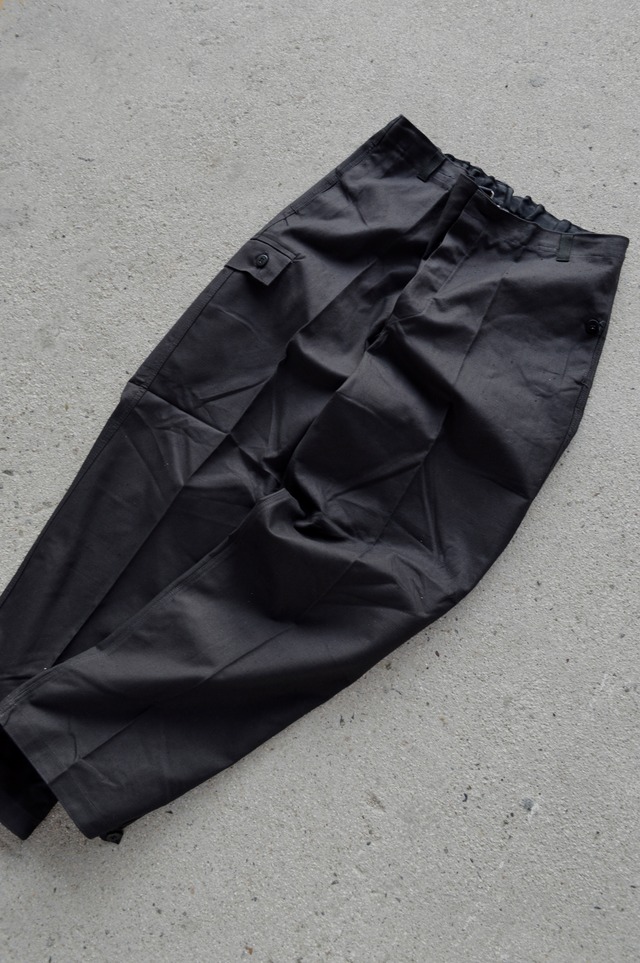 Swiss Army 80s Baker Denim Trousers Dyed Black スイス軍 デニムトラウザー 黒染め ベイカーパンツ 後期