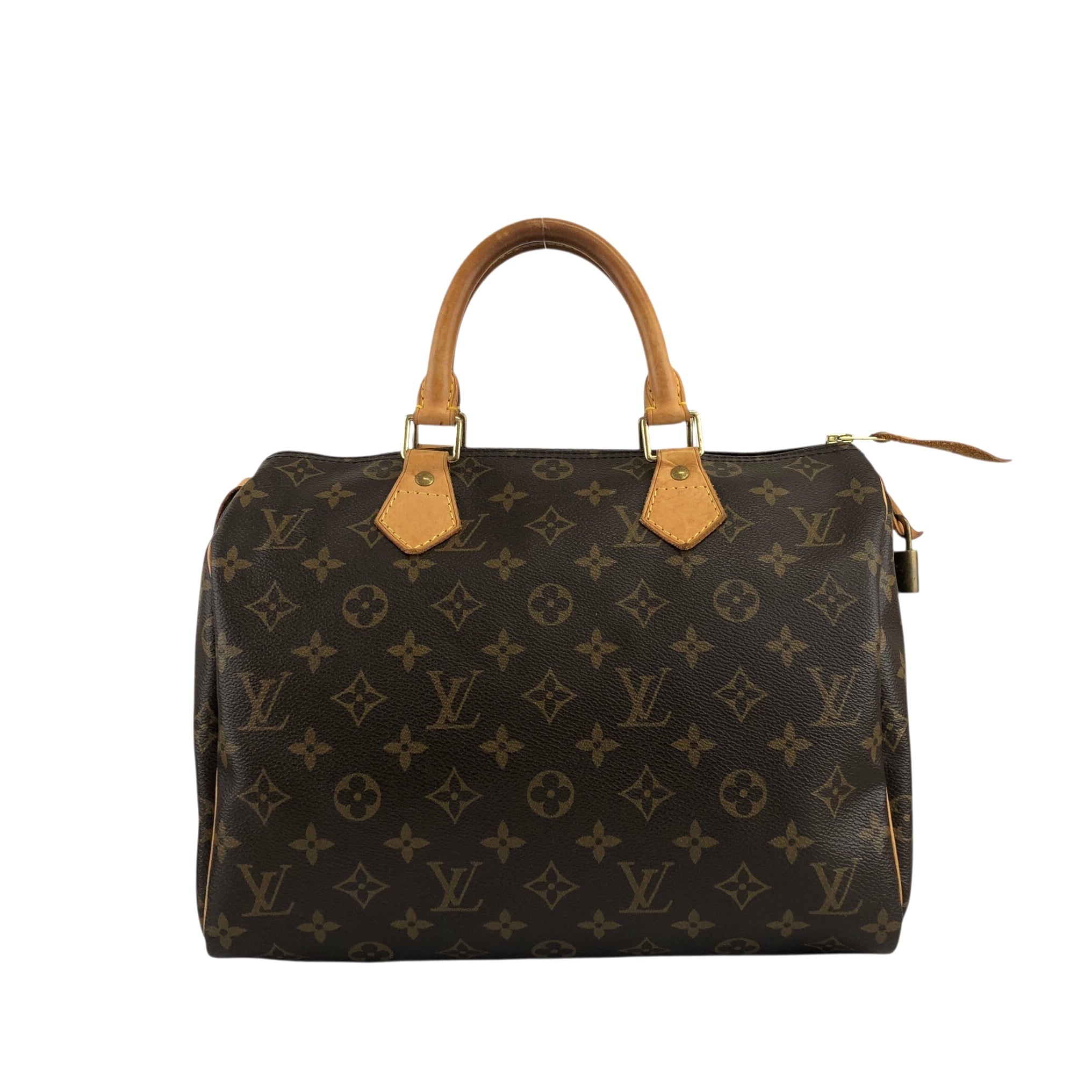 LOUIS VUITTON ルイヴィトン モノグラム ハンドバッグ ブラウン PVC