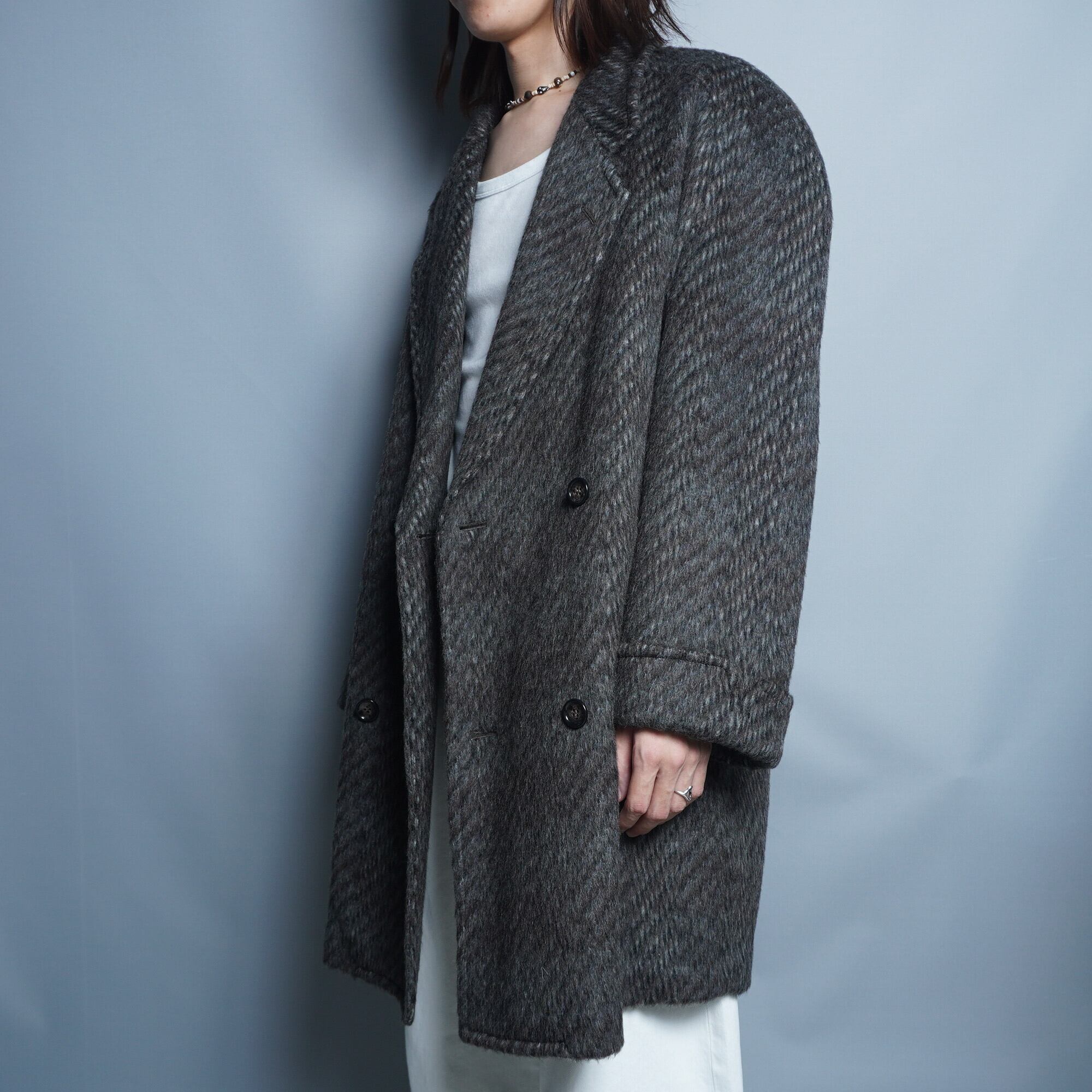 Christian Dior】クリスチャンディオール モヘア ウールダブル Christian Dior】クリスチャンディオール モヘア ウールダブル
