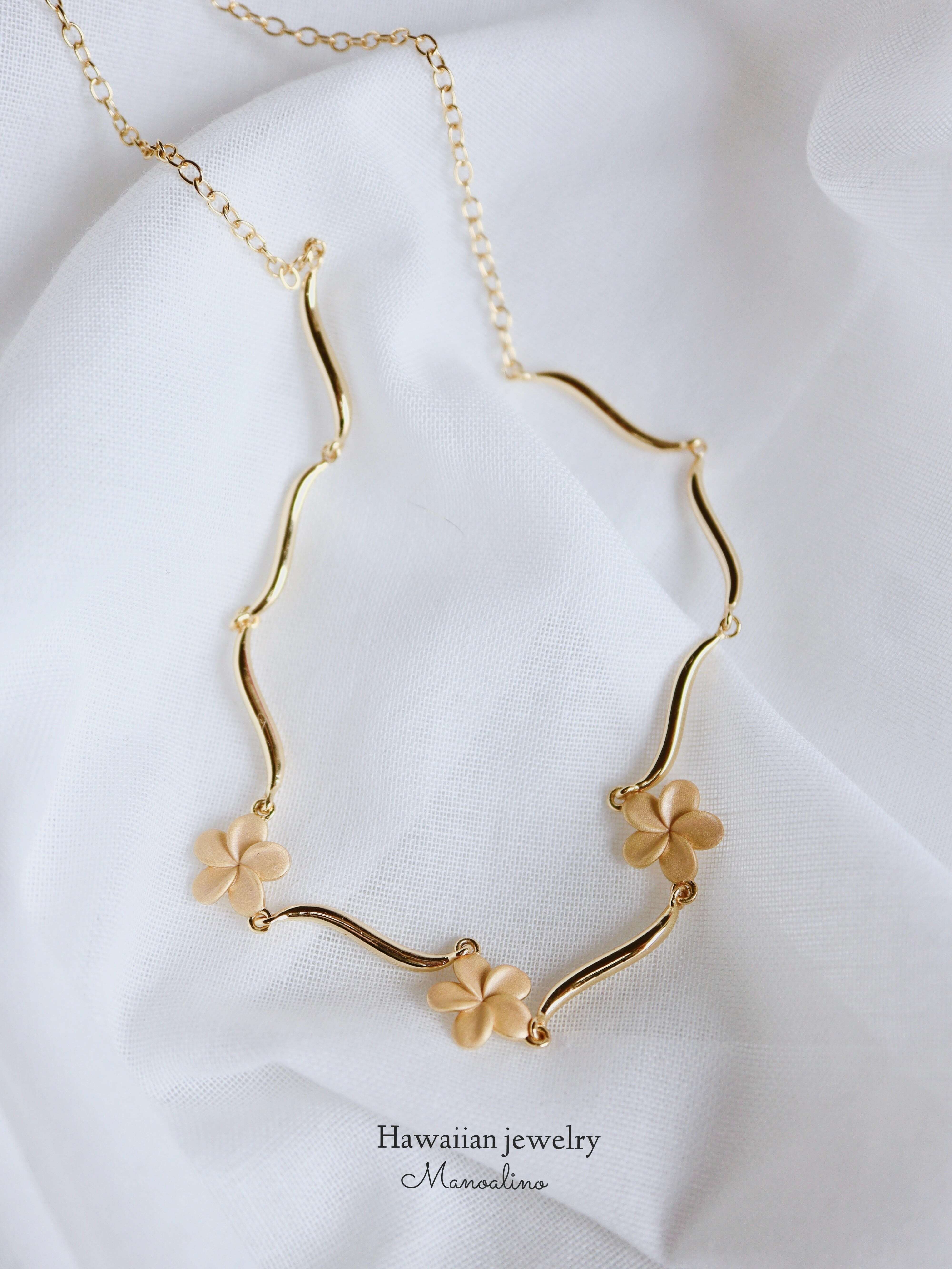 Plumeria choker Hawaiianjewelry(ハワイアンジュエリー Plumeria choker Hawaiianjewelry(ハワイアンジュエリー