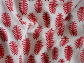 block print fabric c56 red