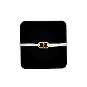 【無料ギフト包装/送料無料/限定】K18 Gold Anchor Chain Bracelet White【品番 20S2003】