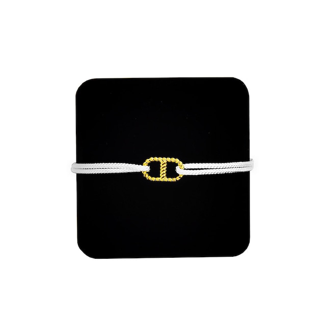 【無料ギフト包装/送料無料/限定】K18 Gold Anchor Chain Bracelet White【品番 20S2003】