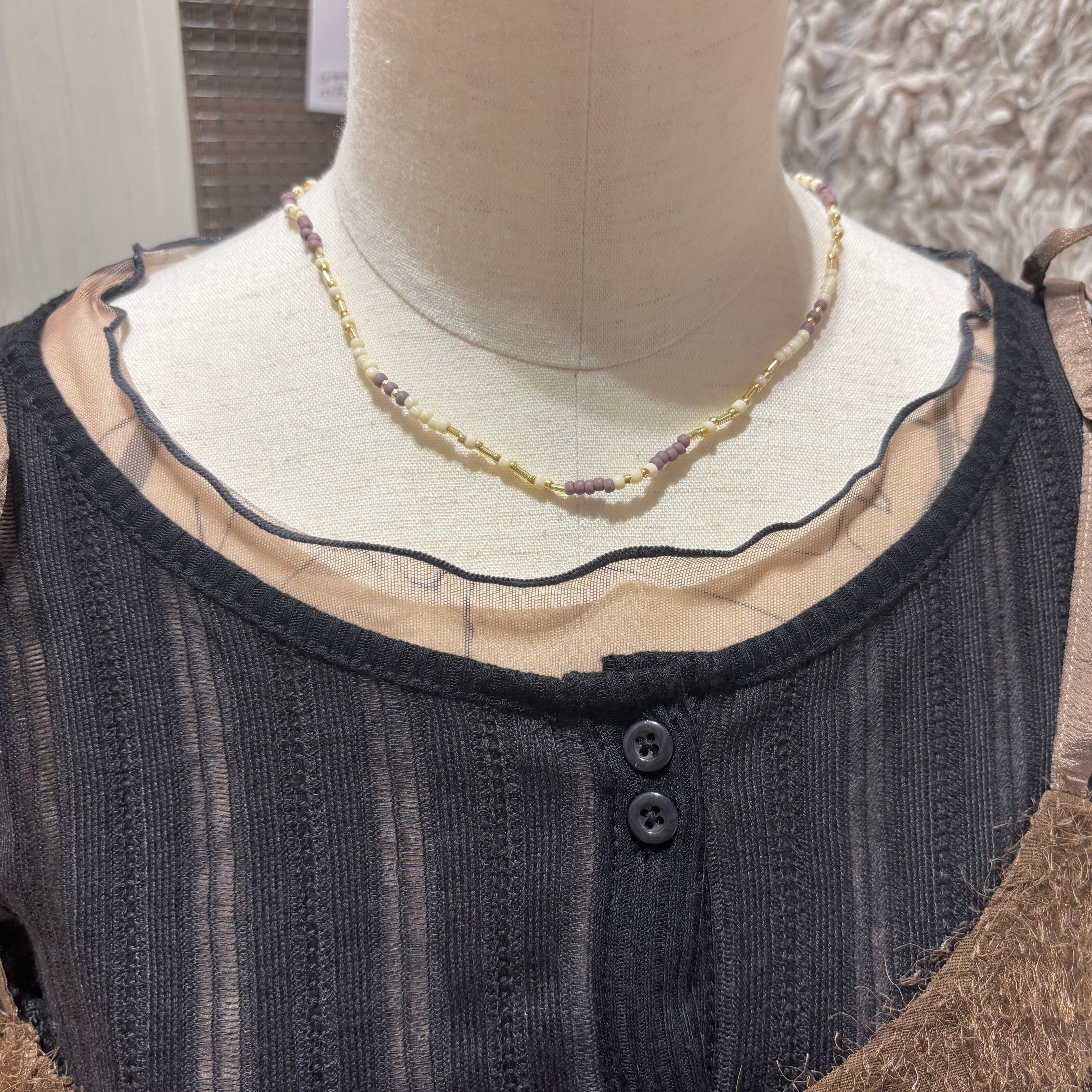 ビーズネックレス(A5-2)④