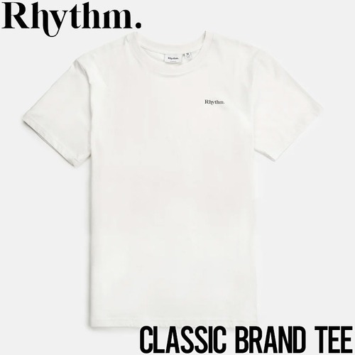 【送料無料】半袖Tシャツ Rhythm リズム CLASSIC BRAND S/S TEE CL21M-PT09 VINTAGE WHITEL