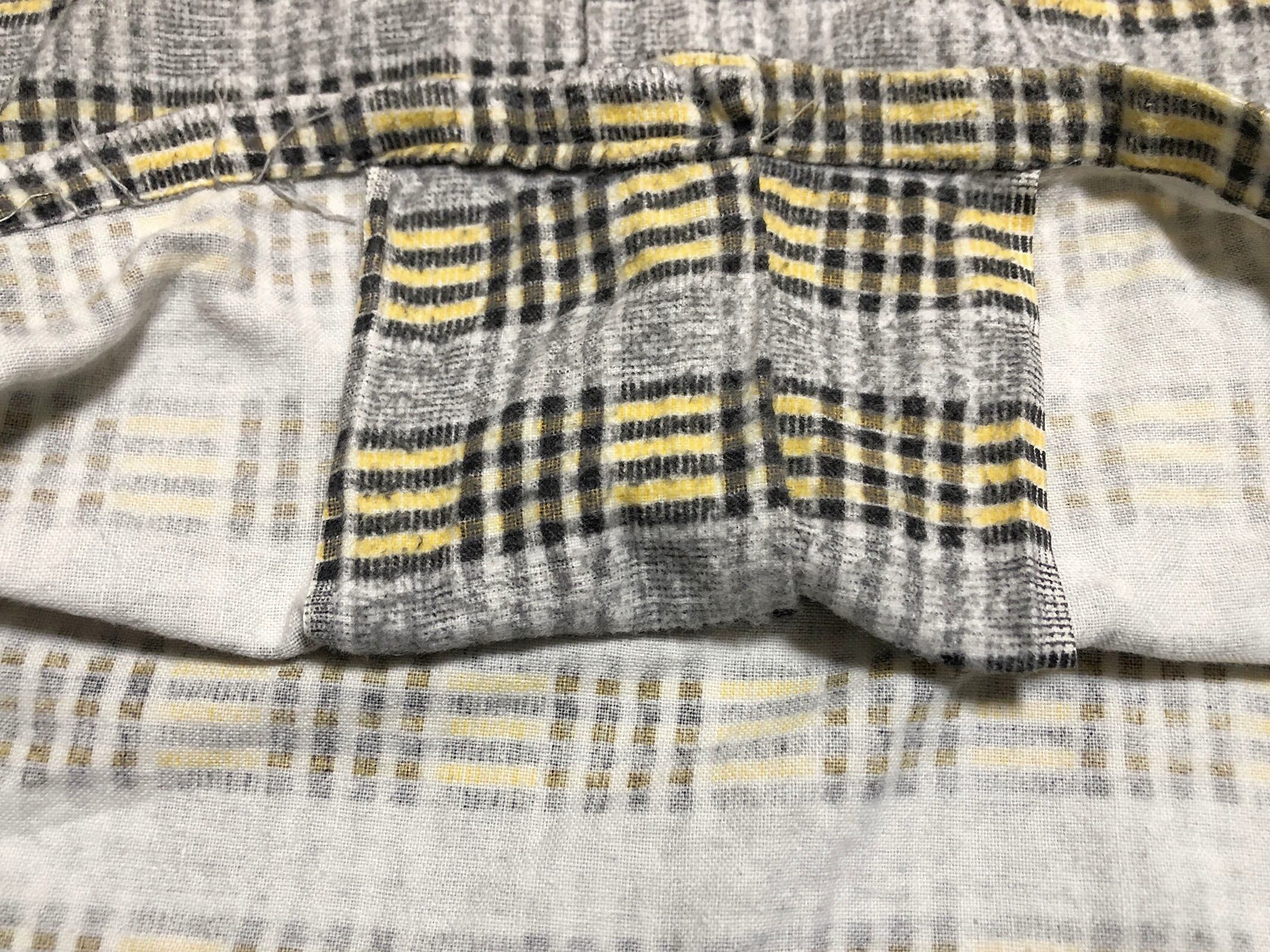 50s PENNEY'S TOPFLIGHT ボックス プリントネルシャツ【L 50s PENNEY'S TOPFLIGHT ボックス プリントネルシャツ【L