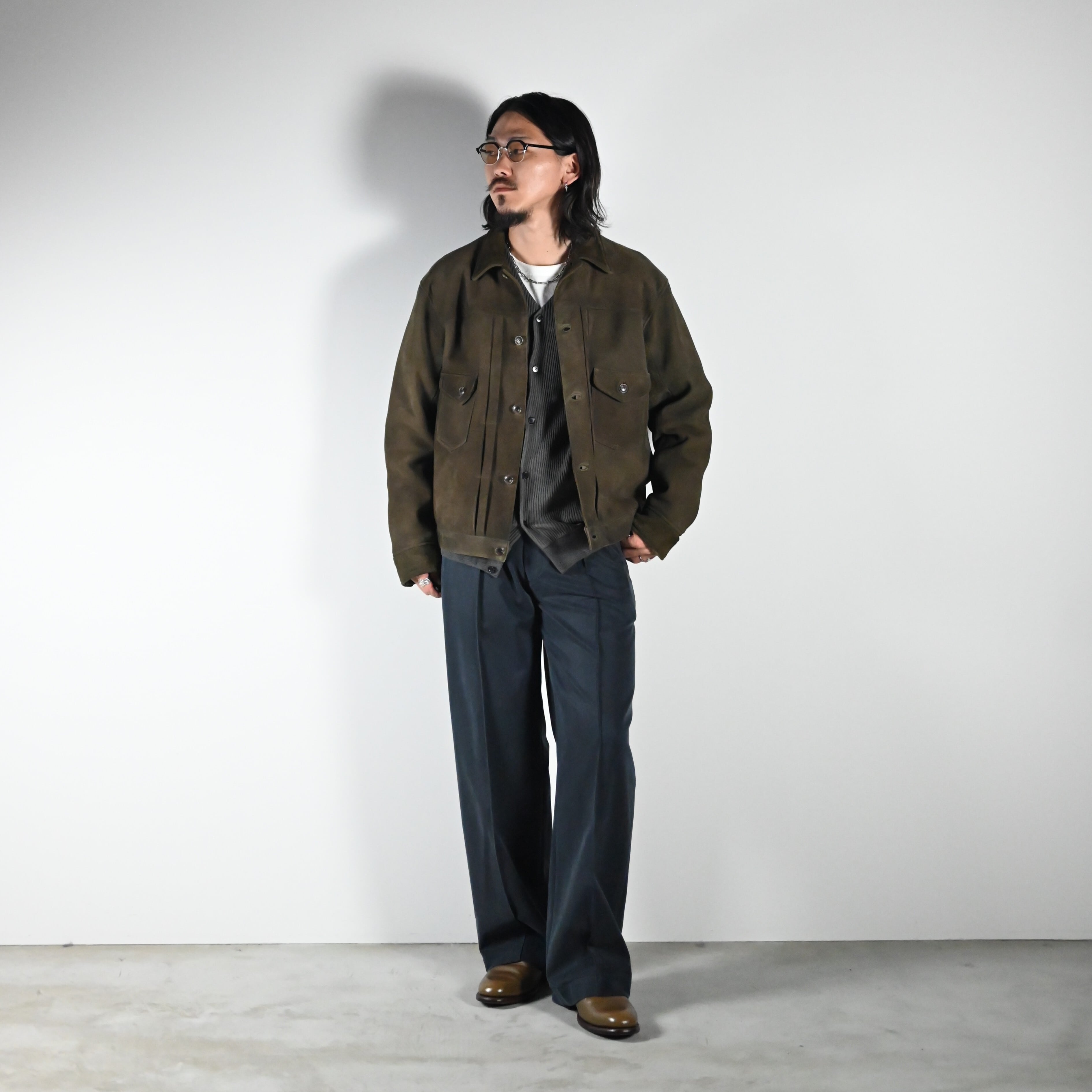 OLD JOE(オールドジョー)DOUBLE-PLEATED BUGS TROUSERコーディネート