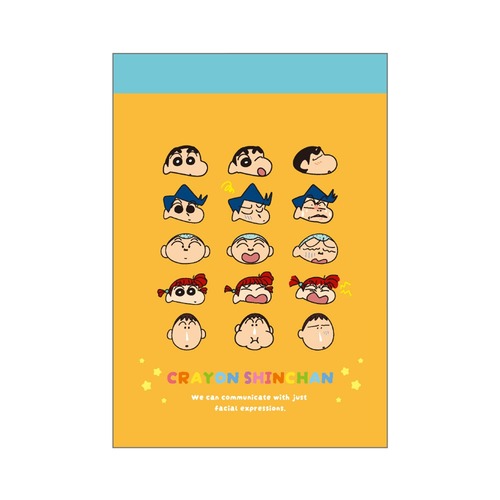 【ロット販売】【10入】クレヨンしんちゃんミニメモ 表情/幼稚園(6019058)