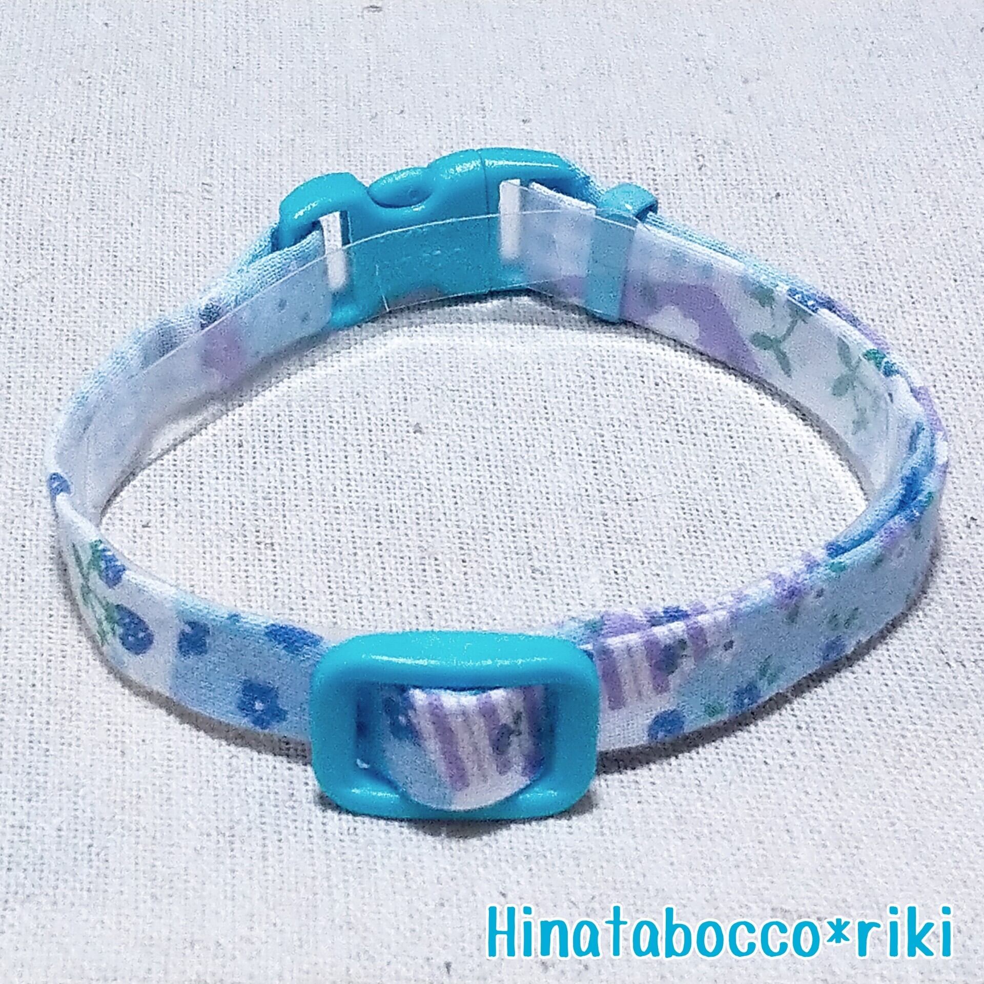 猫用のおめかし花柄首輪 Cat N016 Hinatabocco Riki