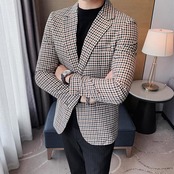 hound stooth casual british suit jacket 00208