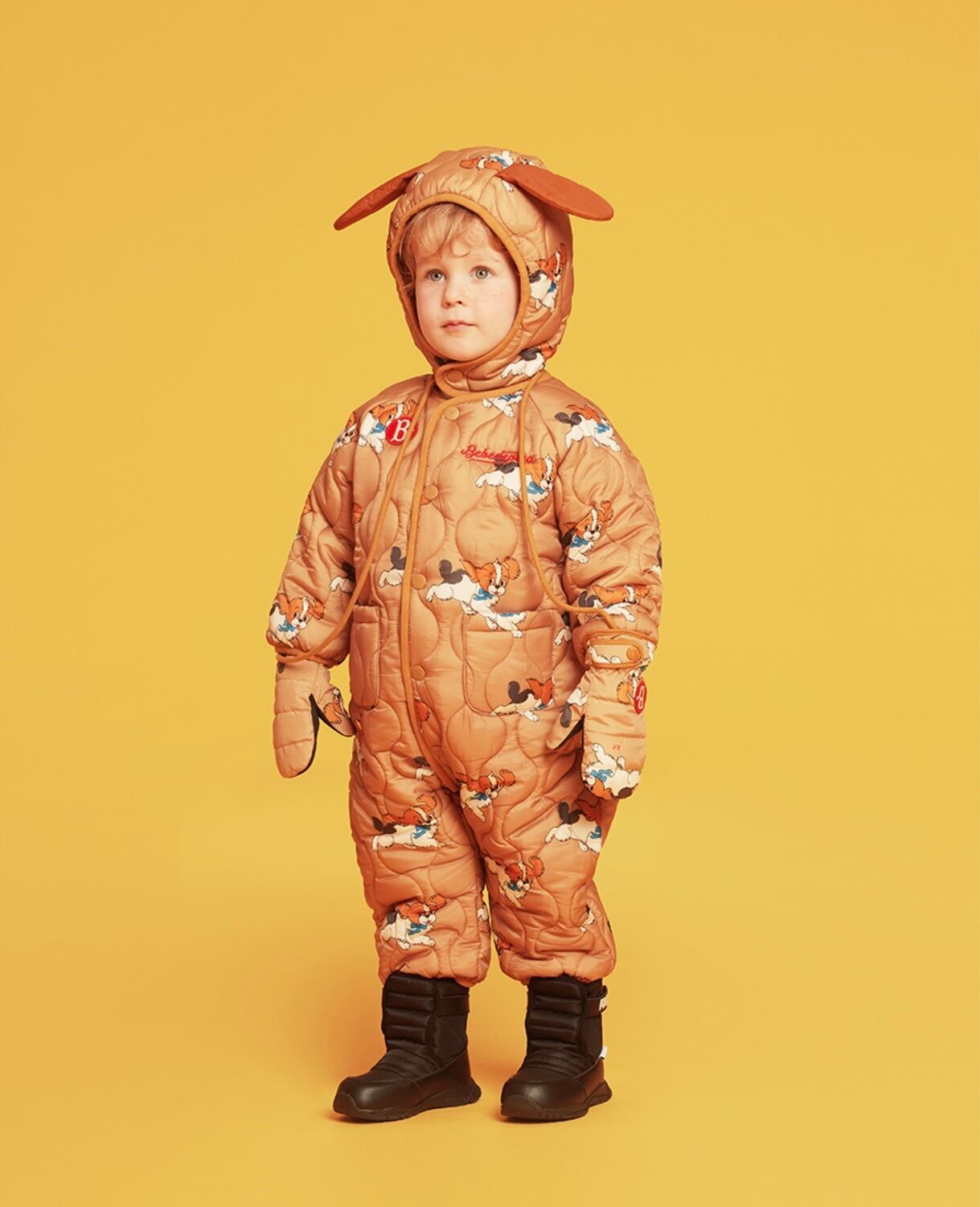 BEBE DE PINO ベベデピノ オールオーバー ヒューゴ CHECK 덤블 ファー