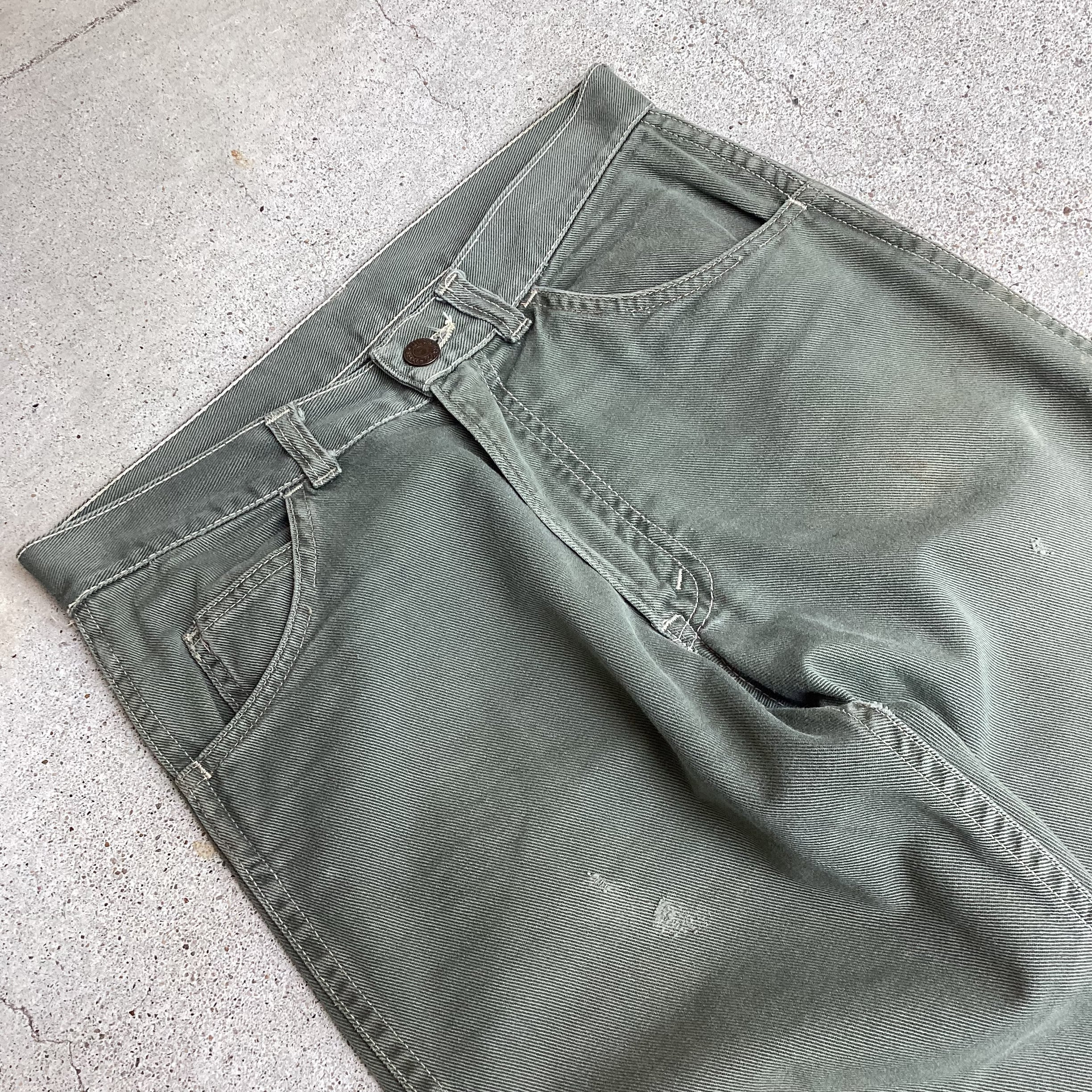 60s Levi's Lot.800K Cotton Slim Pants BIG E 60年代 リーバイス 800K コットン スリム パンツ  カツラギ 518 911 白タブ ビッグE オリーブ カーキ