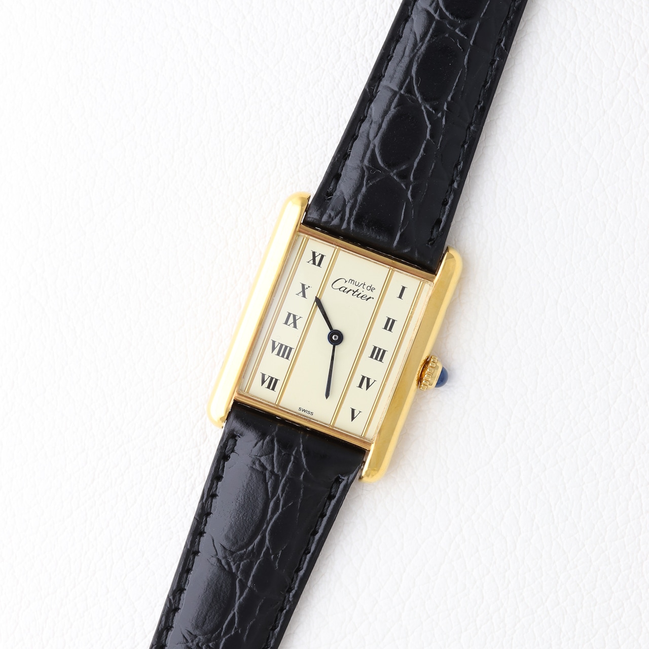 カルティエ マストタンク LM ストレートローマン ダイヤル
