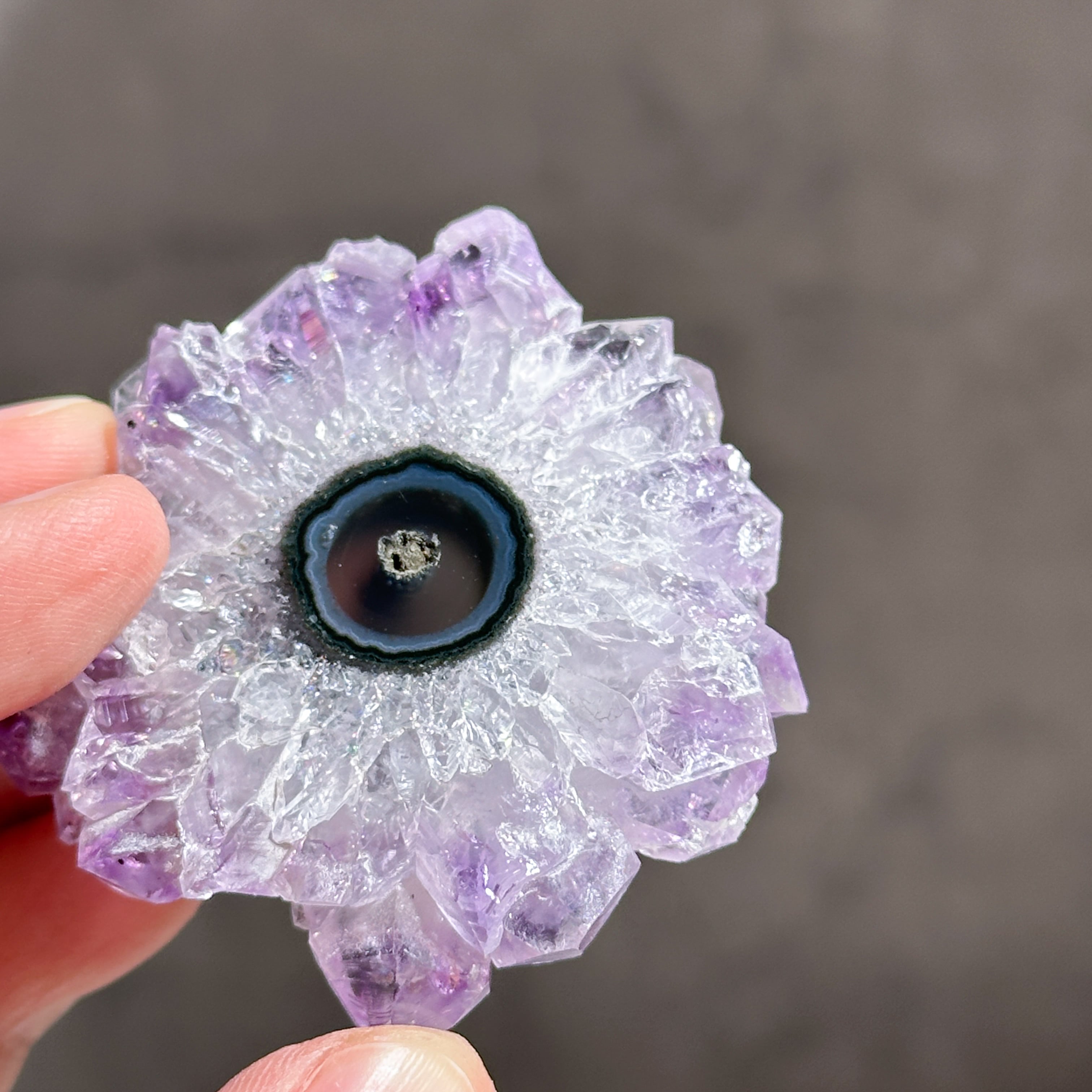 フラワーアメジスト スライス74◇ Flower Amethyst ◇天然石・鉱物