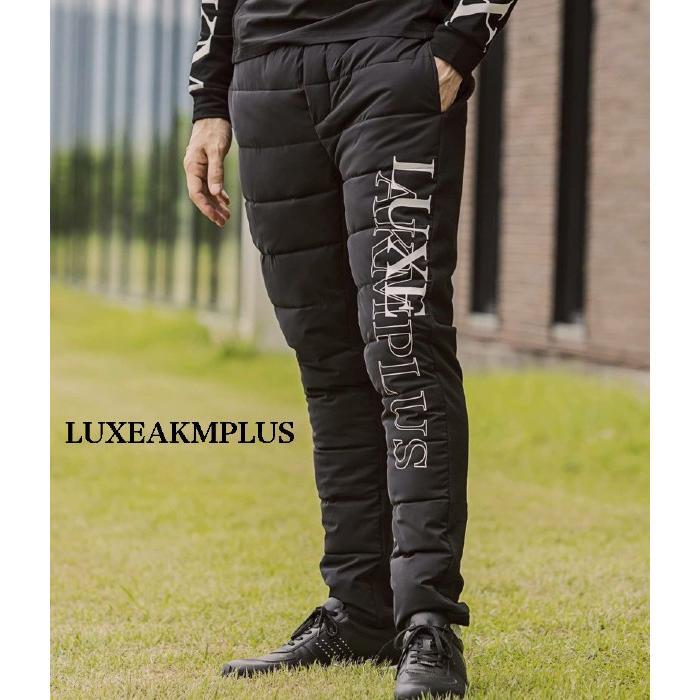 LUXEAKMPLUS 中綿サイドロゴドッキングパンツ セール】LUXEAKMPLUS(リュクスエイケイエムプラス)ゴルフ 中綿サイド
