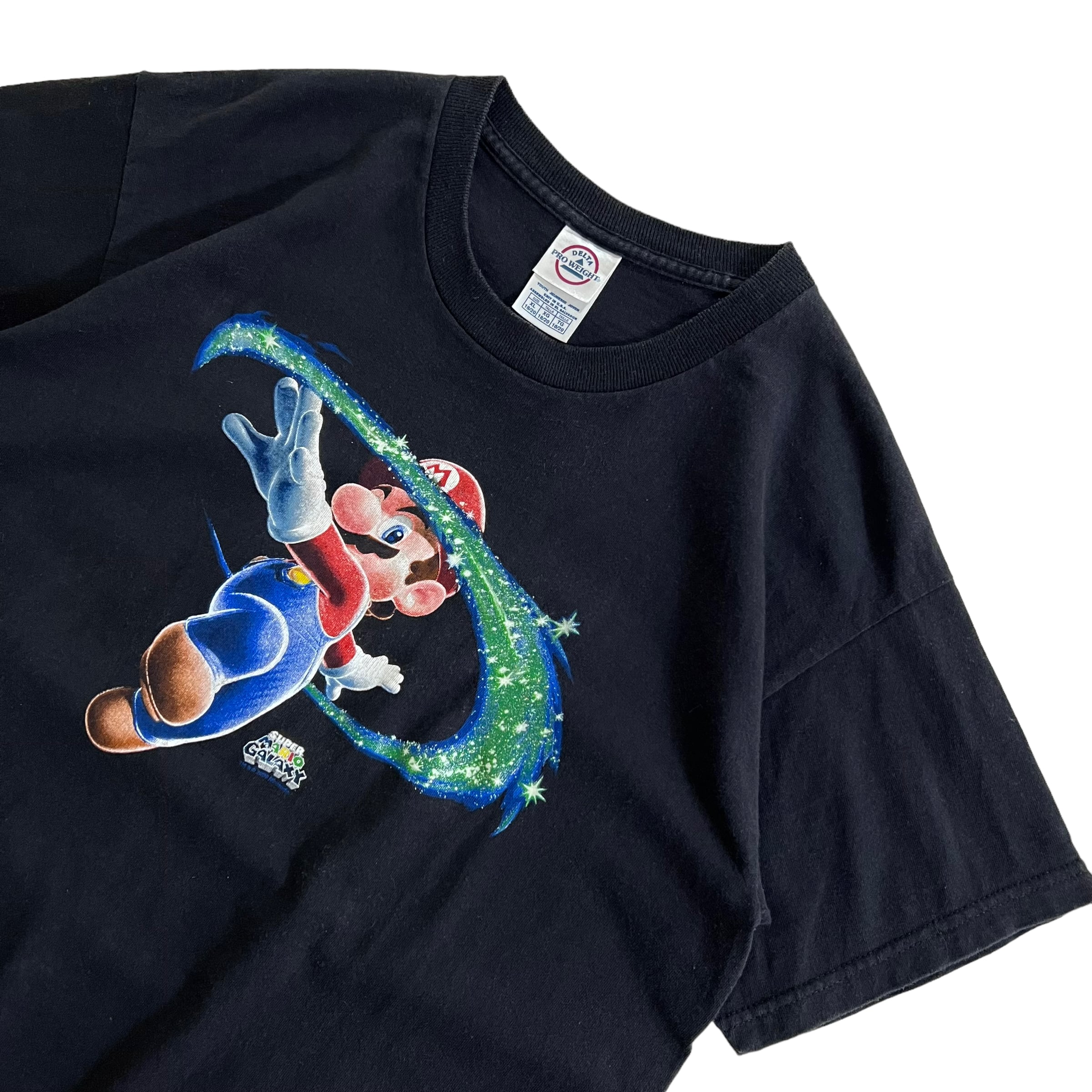 新品/予約受付 2007 Nintendo MARIO マリオ Tシャツ スカーフェイス 黒