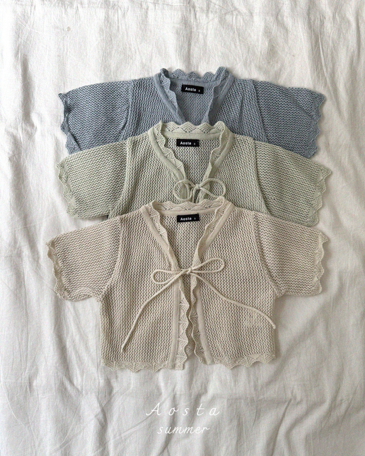 【取寄/韓国直送】Aosta 26/SM ニットカーディガン｜夏服｜韓国子供服