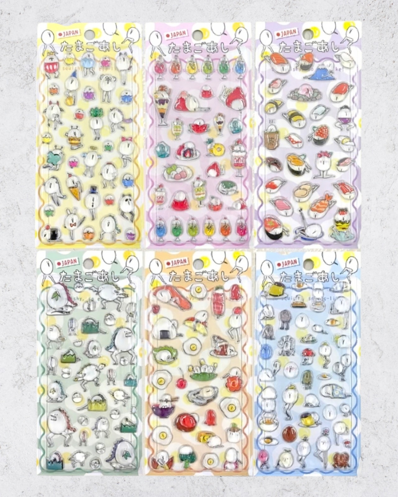 [即日発送]たまごあしぷっくりシール　コンプリートセット - 1