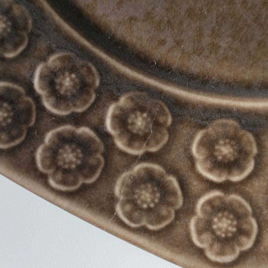 クイストゴー　アズール　オクタゴン　ブラウン　アンバー　ケーキプレート クイストゴー アズール オクタゴン ブラウン アンバー ケーキプレート