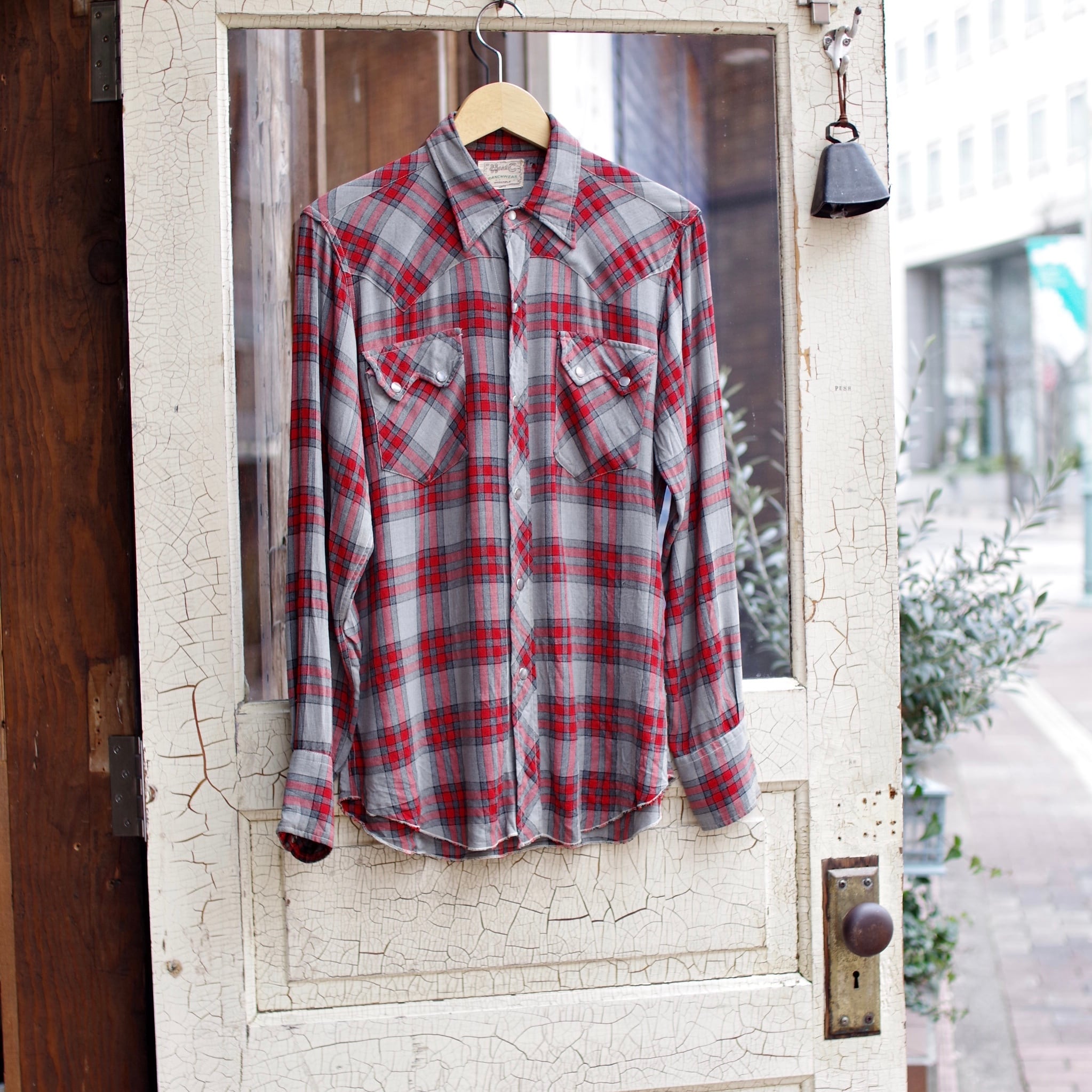 1940-50s H BAR C Rayon Western Shirt / エイチ バー シー レーヨン