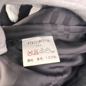 【最終処分SALE】Burberrys バーバリーズ 金タグ 羊毛 ロング ステンカラーコート 7AR グレー A-11631