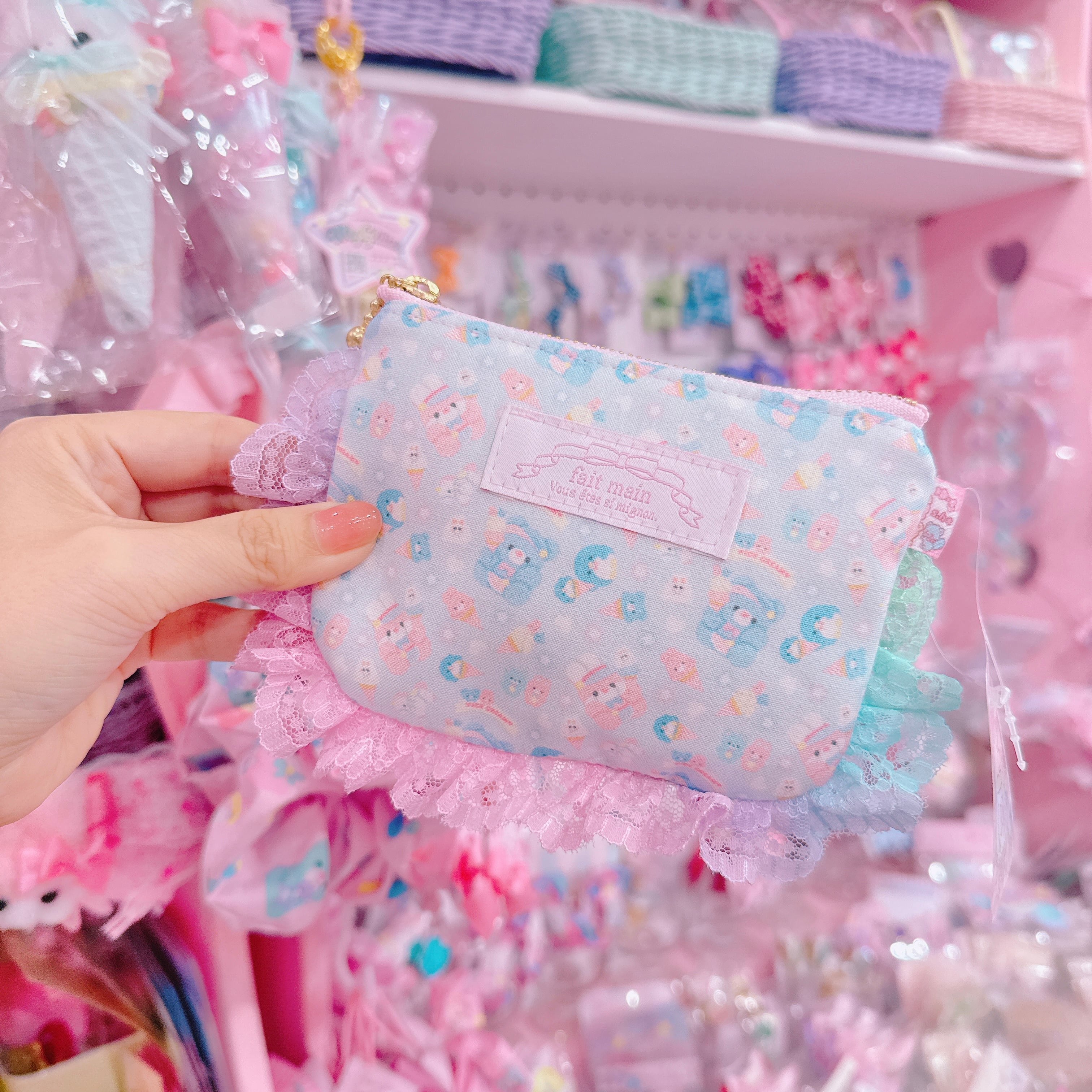 【N9】17-20フリルミニポーチ